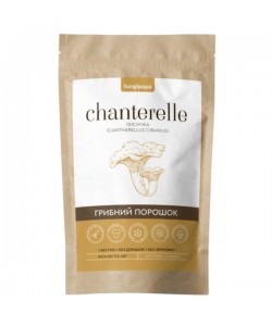Грибной комплекс Fungipapa Лисичка (Cantharellus cibarius) - грибной порошок 60 г /30 порций/