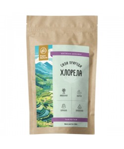 Хлорелла PapaNature Хлорела (Chlorella vulgaris) 480 таблеток (120 г)