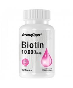 Витамин B для спорта IronFlex Biotin 10000 mcg 100 Tabs
