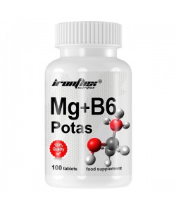Витаминно-минеральный комплекс для спорта IronFlex Mg + B6 Potas 100 Tabs