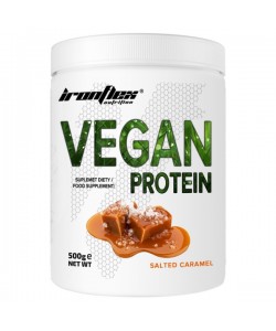 Протеин IronFlex Vegan Protein 500 g /17 servings/ Salted caramel