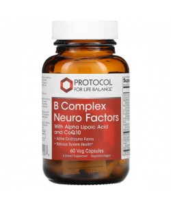 В комплекс Protocol for Life Balance B Complex Neuro Factors 60 Veg Caps