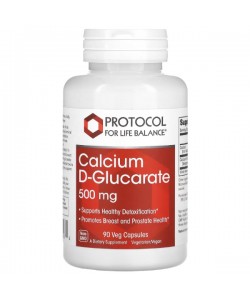 Микроэлемент Кальций Protocol for Life Balance Calcium D-Glucarate 500 mg 90 Veg Caps