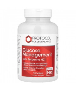 Комплекс для профилактики диабета Protocol for Life Balance Glucose Management with Berberine HCl 90 Softgels