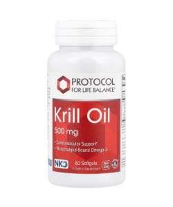 Масло криля Protocol for Life Balance Krill Oil 500 mg 60 Softgels