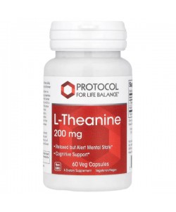 Теанин Protocol for Life Balance L-Theanine 200 mg 60 Veg Caps