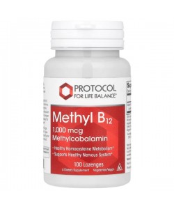 Витамин Б12 Protocol for Life Balance Methyl B12 1000 mcg 100 Lozenges