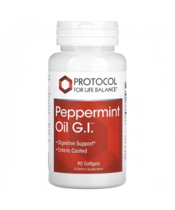 Комплекс для пищеварения Protocol for Life Balance Peppermint Oil G.I. 90 Softgels