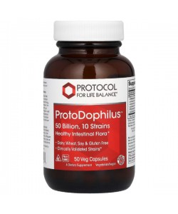 Пробиотик Protocol for Life Balance ProtoDophilus, 50 Billion 50 Veg Caps