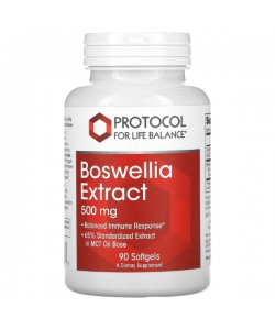 Экстракт босвеллии Protocol for Life Balance Boswellia Extract 500 mg 90 Softgels