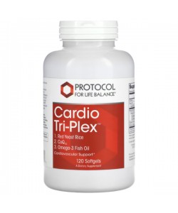 Комплекс для профилактики давления и кровообращения Protocol for Life Balance Cardio Tri-Plex 120 Softgels