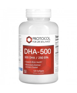 Омега 3 Protocol for Life Balance DHA 500 mg 120 Softgels