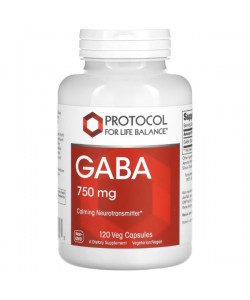 Аминокомплекс Protocol for Life Balance GABA 750 mg 120 Veg Caps