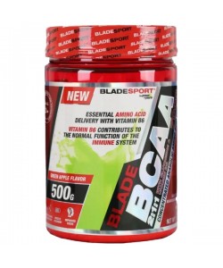 Аминокислота BCAA для спорта Blade Sport BCAA 7000 500 g /37 servings/ Green Apple