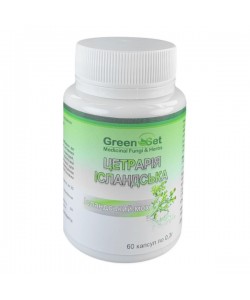 Комплекс для профилактики дыхательной системы GreenSet Цетрария Исландская 60 капсул