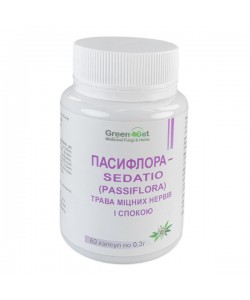Комплекс для профилактики нервной системы GreenSet Пассифлора - Sedatio (Passiflora) - Трава Крепких Нервов и Спокойствия 60 капсул