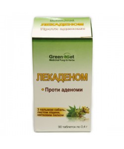 Комплекс для здоровья предстательной железы GreenSet Лекаденом - Против аденомы 90 таблеток