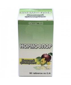 Улучшение работы кишечника GreenSet Нормофлор - Кишечный фитосорбент 90 таблеток