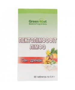 Смесь экстрактов GreenSet Пектолимфофит - Лимфо-Сан-дренаж 90 таблеток