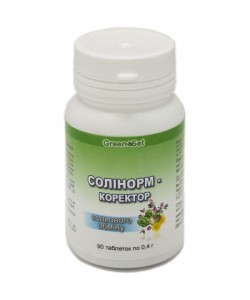 Смесь экстрактов GreenSet Солинорм - Корректор солевого обмена 90 таблеток