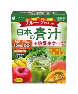 Смесь экстрактов Fine Japan Fruit Aojiru + Nattokinase 3 g 30 sticks