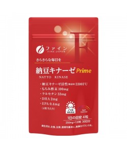 Комплекс для профилактики давления и кровообращения Fine Japan Nattokinase Prime 3300 FU 120 Tabs