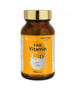Мультивитамины Fine Japan Vitamin C + D 60 Caps