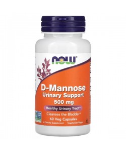Урологический препарат NOW Foods D-Mannose 500 mg 60 Veg Caps