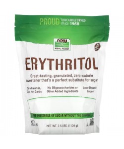 Заменитель сахара NOW Foods Erythritol 1134 g /142 servings/