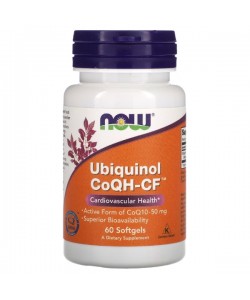 Коэнзим NOW Foods Ubiquinol CoQH-CF 60 Softgels