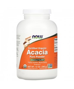 Клетчатка NOW Foods Organic Acacia Pure Powder 340 g /52 servings/