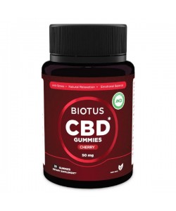 Комплекс для профилактики нервной системы Biotus CBD Gummies 50 mg 30 Gummies Cherry