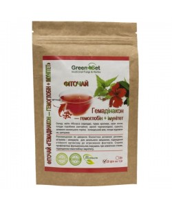 Заменитель питания GreenSet Фиточай Гемадинакон - Гемоглобин+Иммунитет 1,5 г х 20 пакетиков