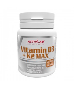 Мультивитамины для спорта Activlab Vitamin D3 + K2 Max 120 Tabs
