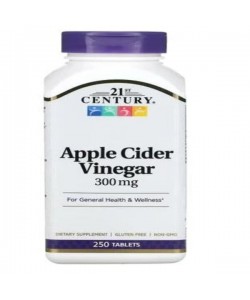 Яблочный уксус 21st Century Apple Cider Vinegar 300 mg 250 Tabs