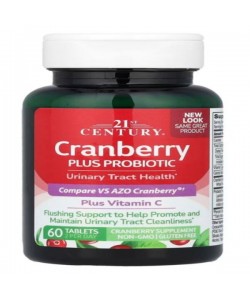 Клюква 21st Century Cranberry Plus Probiotic 60 Tabs