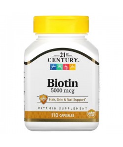 Биотин 21st Century Biotin 5000 mcg 110 Tabs
