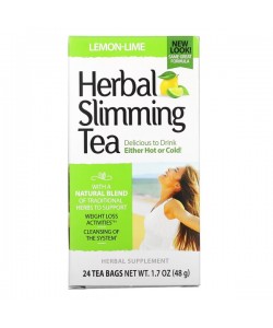 Заменитель питания 21st Century Herbal Slimming Tea Caffeine Free 24 Tea Bags Lemon Lime