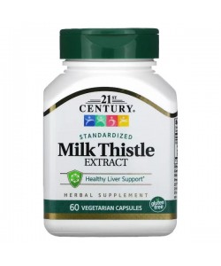 Расторопша 21st Century Standardized Milk Thistle Extract 60 Veg Caps