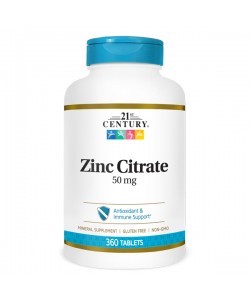 Микроэлемент Цинк 21st Century Zinc Citrate 50 mg 360 Tabs
