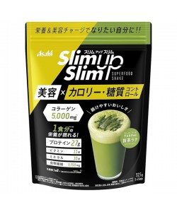 Протеин Asahi Slim Up Diet protein shake 315 g /30 servings/ Matcha