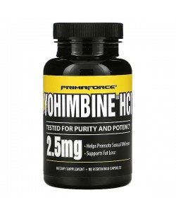 Йохимбе Primaforce Yohimbine HCL 2,5 mg 90 Caps