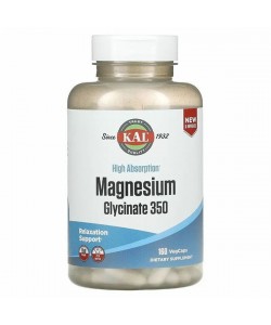 Микроэлемент Магний KAL Magnesium Glycinate 350 mg 160 Veg Caps