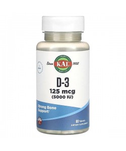 Витамин D KAL Vitamin D3 125 mcg 60 Tabs