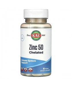 Микроэлемент Цинк KAL Zinc 50 Chelated 90 Tabs