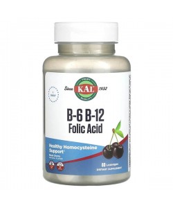 В комплекс KAL B6 B12 Folic acid 60 Lozenges Black Cherry