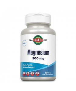 Микроэлемент Магний KAL Magnesium One Daily 500 mg 60 Tabs