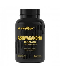 Ашфаганда для спорта IronFlex Ashwagandha KSM-66 90 Veg Caps