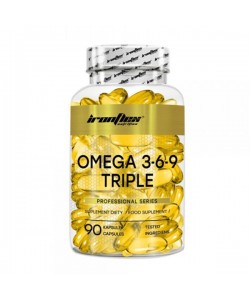Омега для спорта IronFlex Omega 3-6-9 Triple 90 Caps