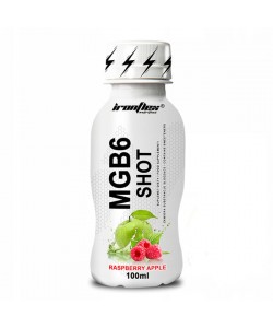 Витаминно-минеральный комплекс для спорта IronFlex MgB6 Shot 100 ml /1 servings/ Apple Raspberry